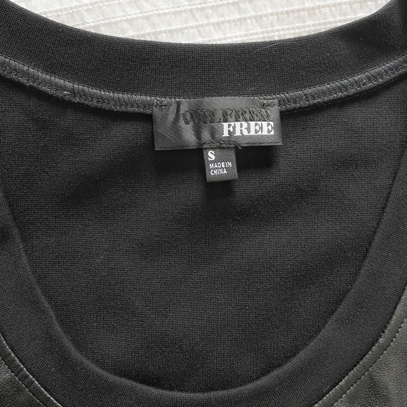 ARITZIA WILFRED FREE BEHATI BLACK FAUX LEATHER SLEEVELESS BODYCON MINI DRESS - S - Picture 6 of 9